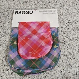 Baggu Packing Cube Set (star plaid)